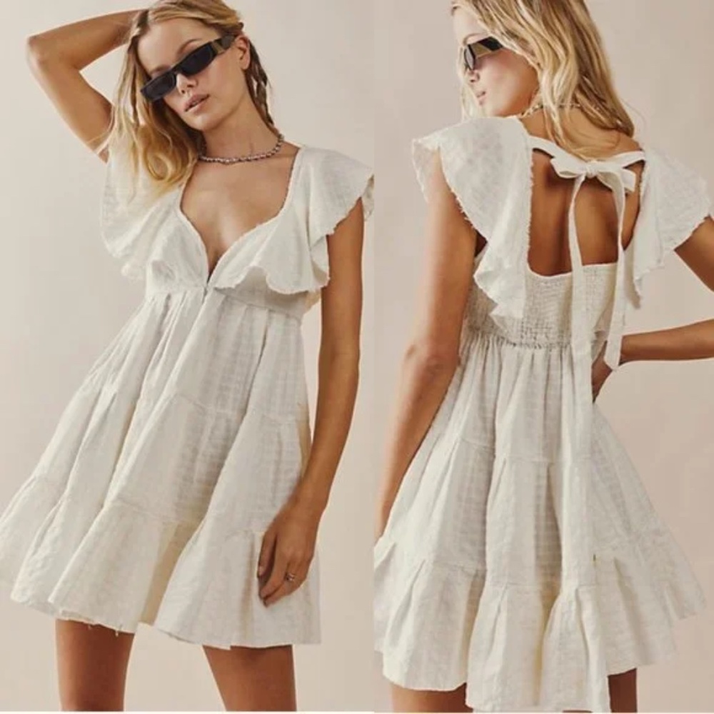 Free People Mini Undone Dress Size M NEW WITH TAGS